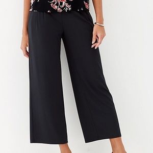 NWT J JILL WEAREVER COLLECTION BLACK CROPPED pants